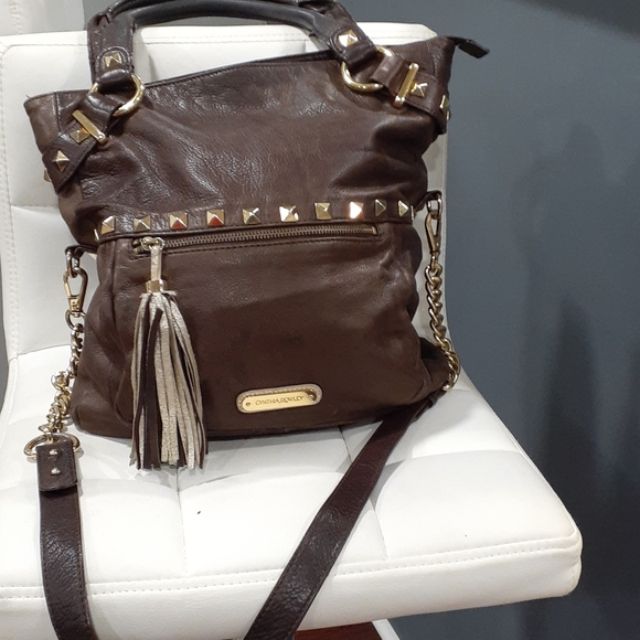 Cynthia Rowley brown  vegan leatherbrown s… - Picture 6 of 13